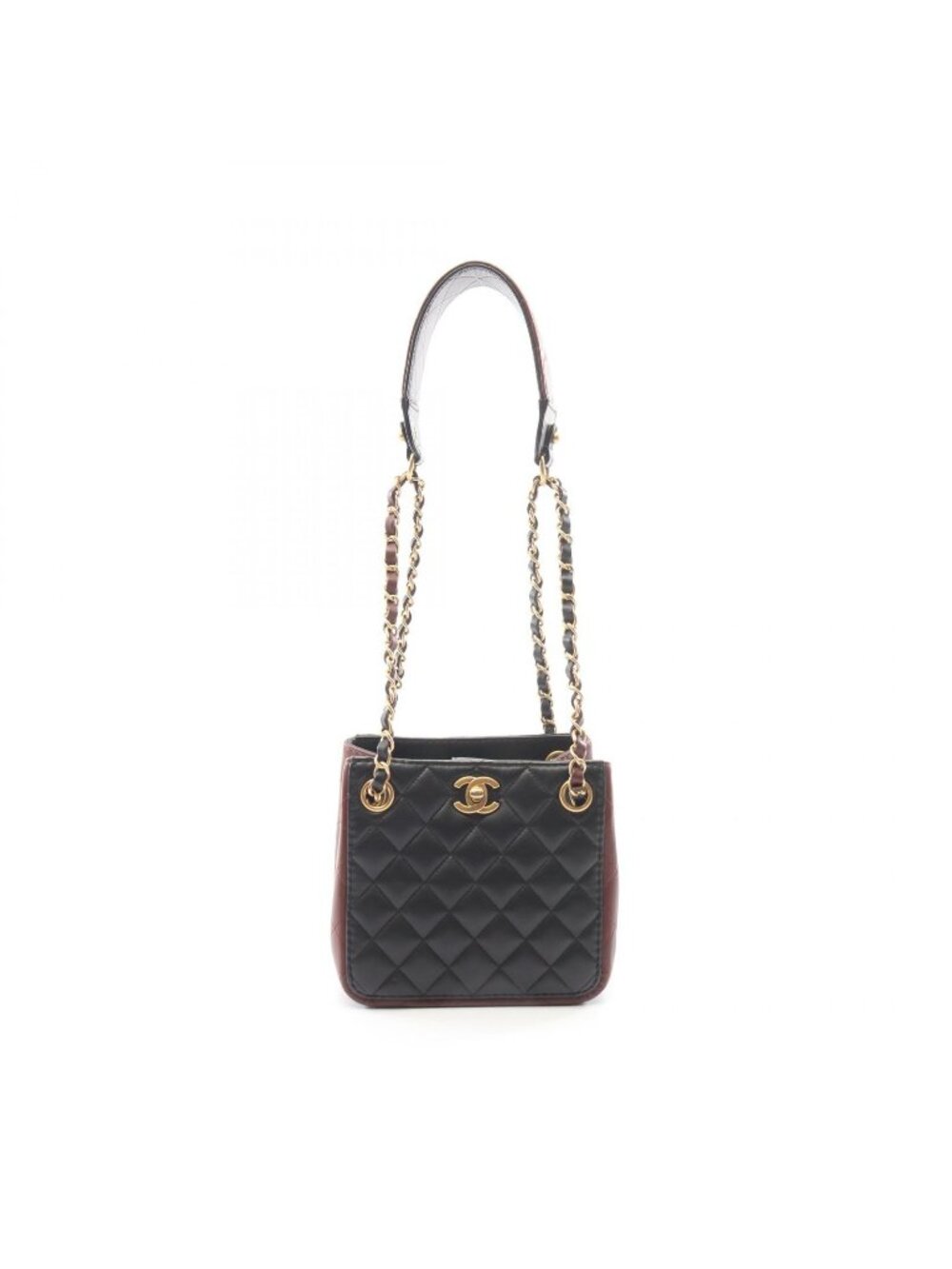 Chanel Shoulder Bag Quilted Small Black Ladiesskin